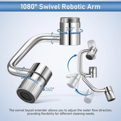 Universal -  Rotatable Faucet Aerator Extension