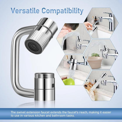 Universal -  Rotatable Faucet Aerator Extension