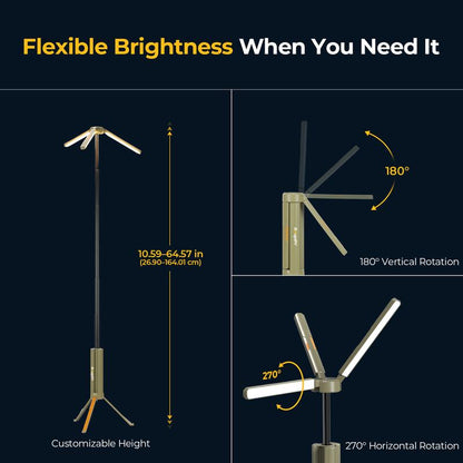 2-1 Portable 15600mAh Rechargeable Powerbank & Camping Light