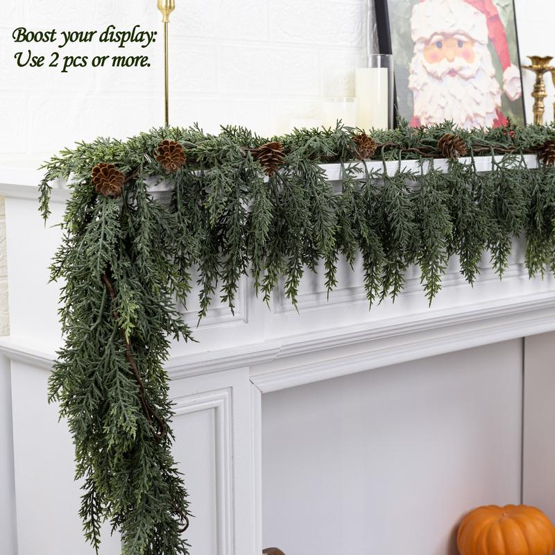 Artificial Cedar Garland 2PC
