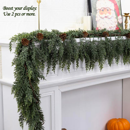 Artificial Cedar Garland 2PC