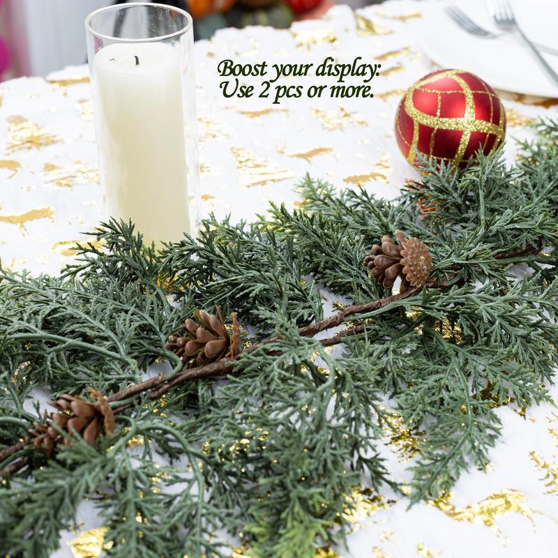 Artificial Cedar Garland 2PC