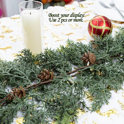 Artificial Cedar Garland 2PC