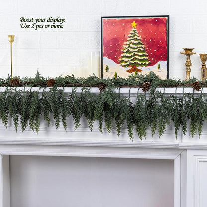 Artificial Cedar Garland 2PC