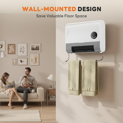 Smart Wall Heater, 1500W Space Heater for Indoor Use